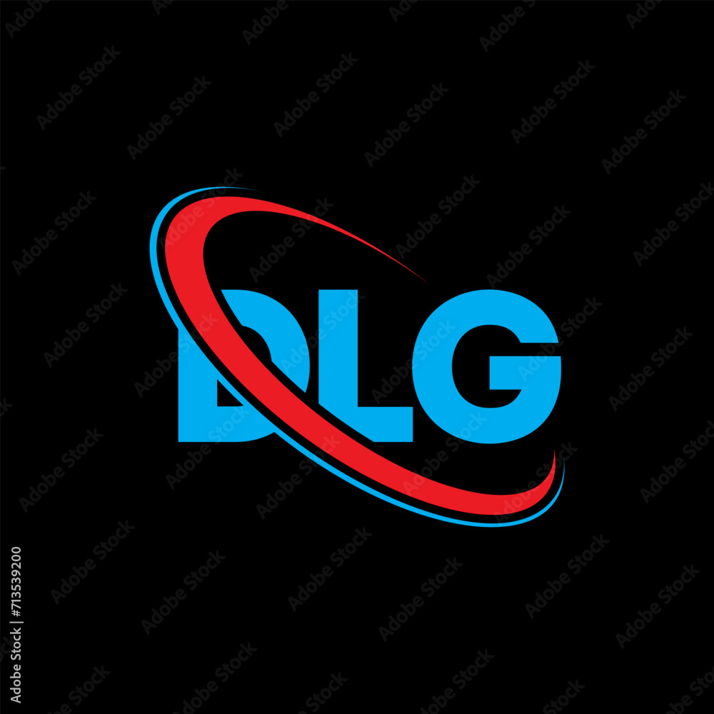 Fototapeta premium DLG logo. DLG letter. DLG letter logo design. Initials DLG logo linked with circle and uppercase monogram logo. DLG typography for technology, business and real estate brand.