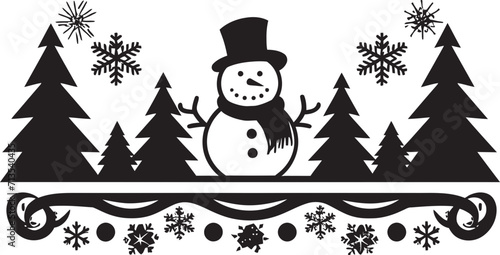 Seasonal Serendipity Decorative Icon Symphony Jingle Bell Jests Christmas Emblem Design