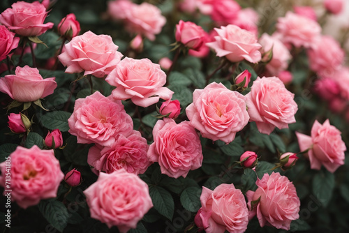 pink roses background