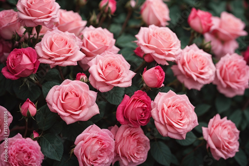 pink roses background © Magic Art