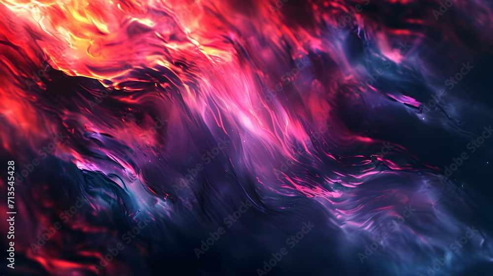 Abstract Painting With Red, Pink, and Blue Colors Abstract Painting With Red, Pink, and Blue Colors