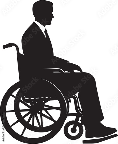 Adaptive Liberation Disabled Person in Wheelchair Roll Beyond Limits Wheelchair Emblem Design