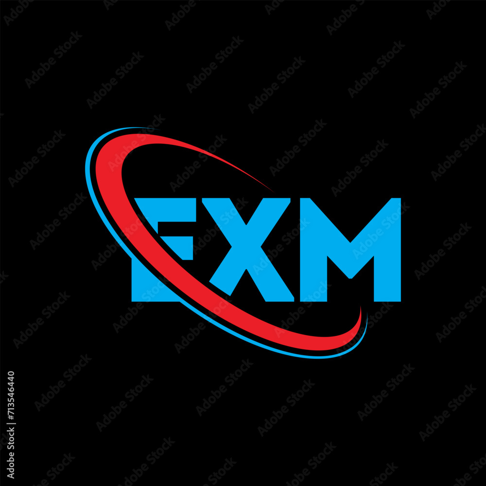 EXM logo. EXM letter. EXM letter logo design. Initials EXM logo linked ...