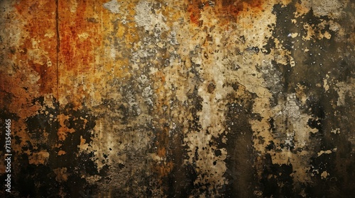 Weathered Wall With Layers of Paint