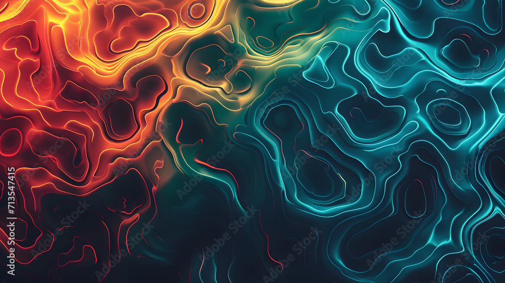 Colorful Abstract Background With Wavy Lines Colorful Abstract Background With Wavy Lines