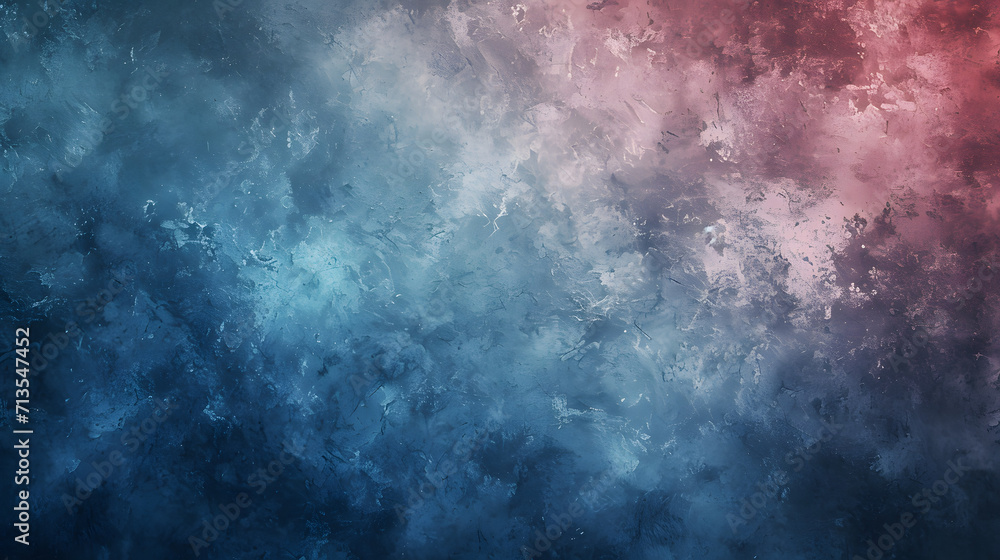 Vibrant Red and Blue Background Contrasting Against a Dark Black Background