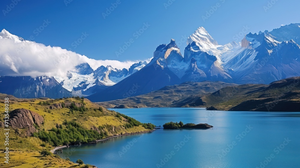 Spectacular Mountain-Encircled Lake Spectacular Mountain-Encircled Lake