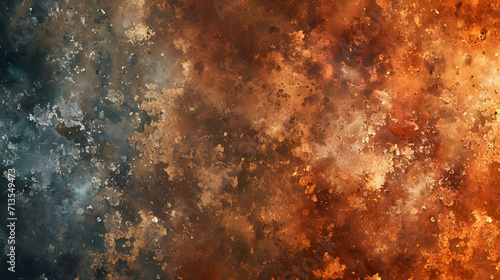 Close-Up View of Orange and Black Substance on Surface
