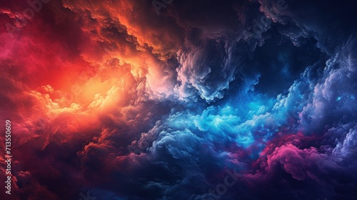 Colorful Sky With Abundant Clouds