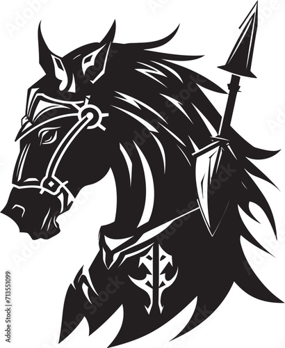 Crested Canter Crested Horse Emblem Pegasus Panache Winged Horse Logo Design