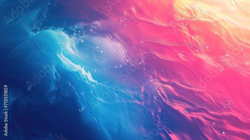 Close-Up of Blue and Pink Wallpaper