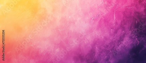 Abstract color gradient banner with grainy texture in pink, purple, and yellow - ideal for blurred colors poster, backdrop, header design