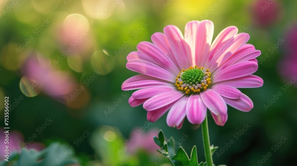 Obraz premium Close-up of Pink Flower With Blurry Background