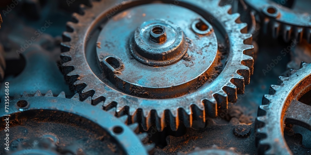gear set engine gear wheels, industrial background gear set engine gear wheels, industrial background