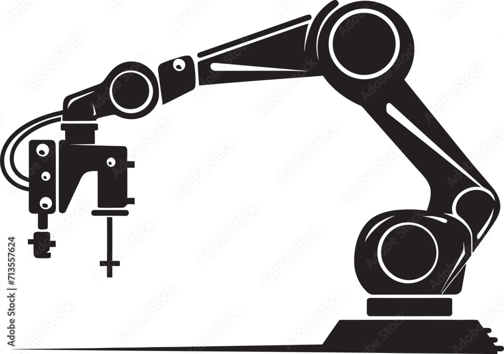 TechnoTactile Innovations Industrial Hand Icon Digital Dexterity Robotic Hand Emblem Design TechnoTactile Innovations Industrial Hand Icon Digital Dexterity Robotic Hand Emblem Design