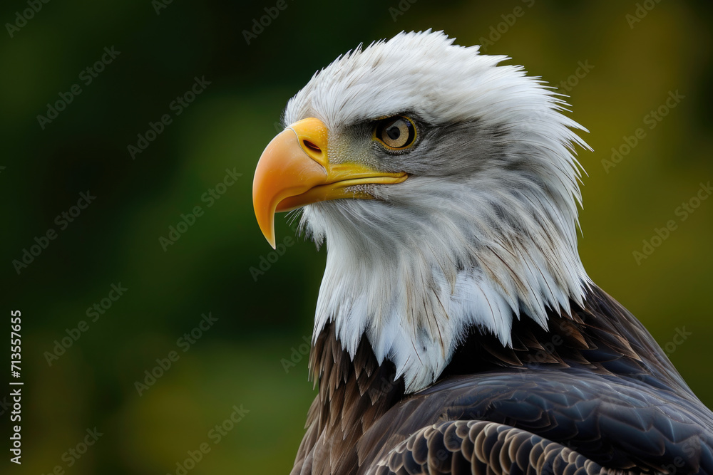 A detailed close-up view of a bald eagle's head. Perfect for nature enthusiasts and wildlife lovers A detailed close-up view of a bald eagle's head. Perfect for nature enthusiasts and wildlife lovers