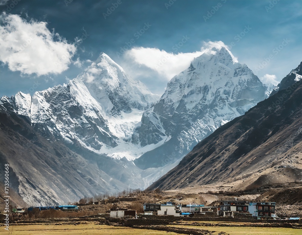 landscape in the himalayas