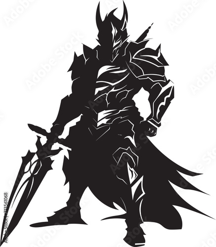 Thunderbolt Trooper Mascot Icon for Lancer Soldier Swift Strikeforce Vector Lancer Warrior Emblem