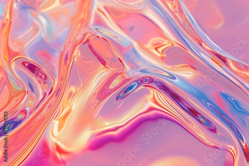 Glossy Peachy Abstract Gradient Background