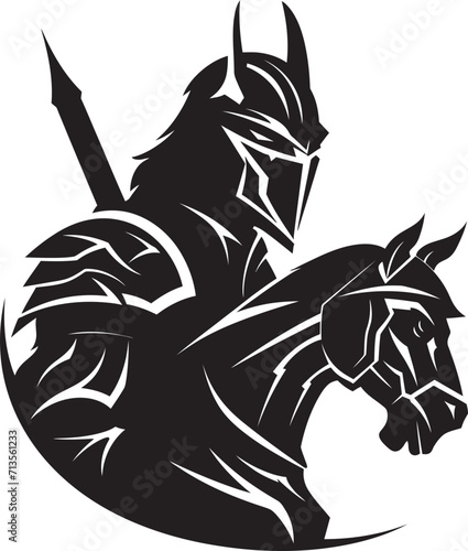 Valor Vanguard Vector Lancer Soldier Emblem Swift Strikeforce Mascot Icon for Lancer Soldier