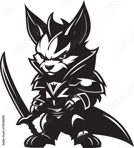 Elite Enforcer Vector Design of Lancer Soldier Mascot Thunderbolt Trooper Lancer Soldier Mascot Emblem