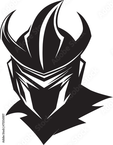 Valor Vanguard Mascot Logo of Lancer Soldier Ghost Guardian Vector Icon of Lancer Soldier Mascot