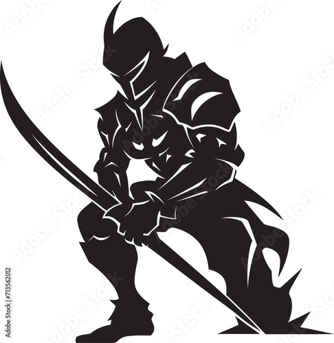 Thunderbolt Trooper Vector Design of Lancer Soldier Stealth Sentinel Mascot Logo Design for Lancer Soldier