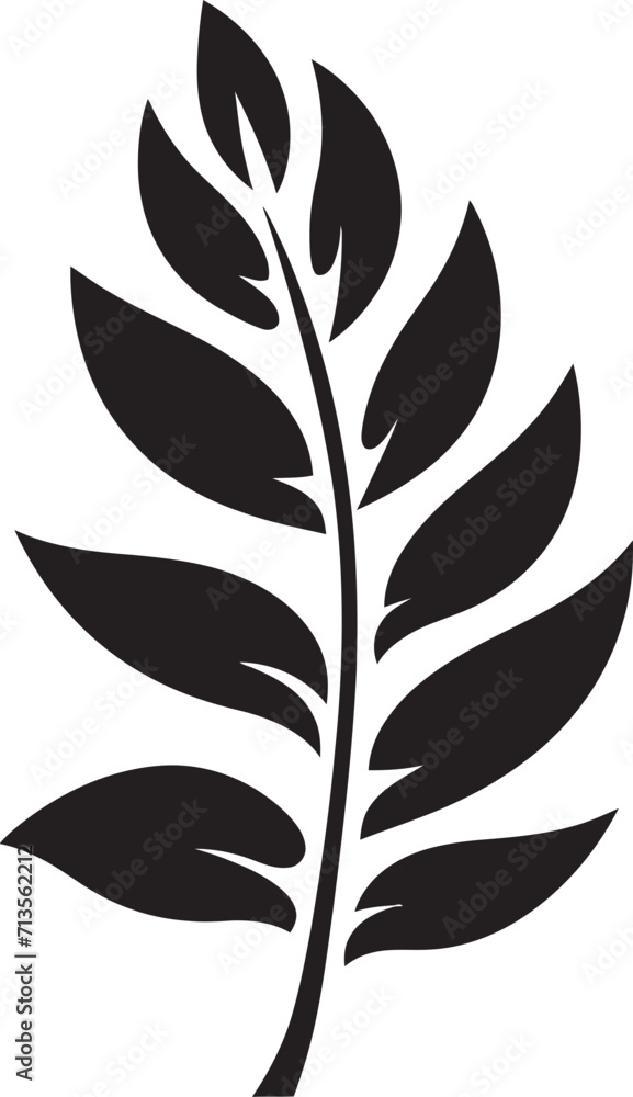 Renewed Growth Nature Inspired Logo with Leaf Silhouette Foliage Fantasy Vector Emblem of Leaf Silhouette Renewed Growth Nature Inspired Logo with Leaf Silhouette Foliage Fantasy Vector Emblem of Leaf Silhouette