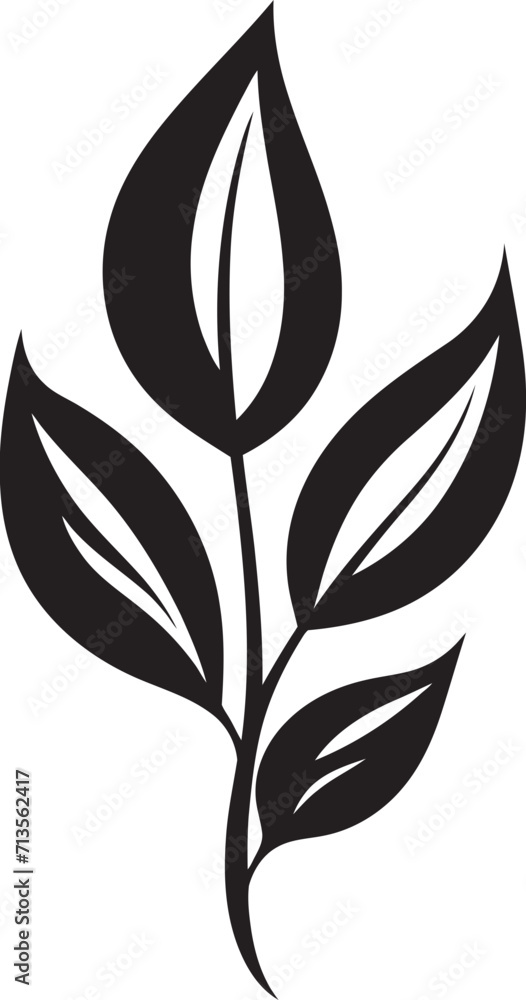 Foliage Fantasy Leaf Silhouette Icon in Vector Harmony in Nature Natures Vector Emblem with Leaf Silhouette Foliage Fantasy Leaf Silhouette Icon in Vector Harmony in Nature Natures Vector Emblem with Leaf Silhouette