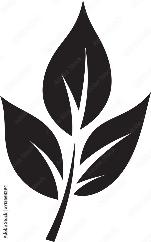 Green Radiance Emblem with Leaf Silhouette Design Ecological Essence Leaf Silhouette Vector Logo Green Radiance Emblem with Leaf Silhouette Design Ecological Essence Leaf Silhouette Vector Logo