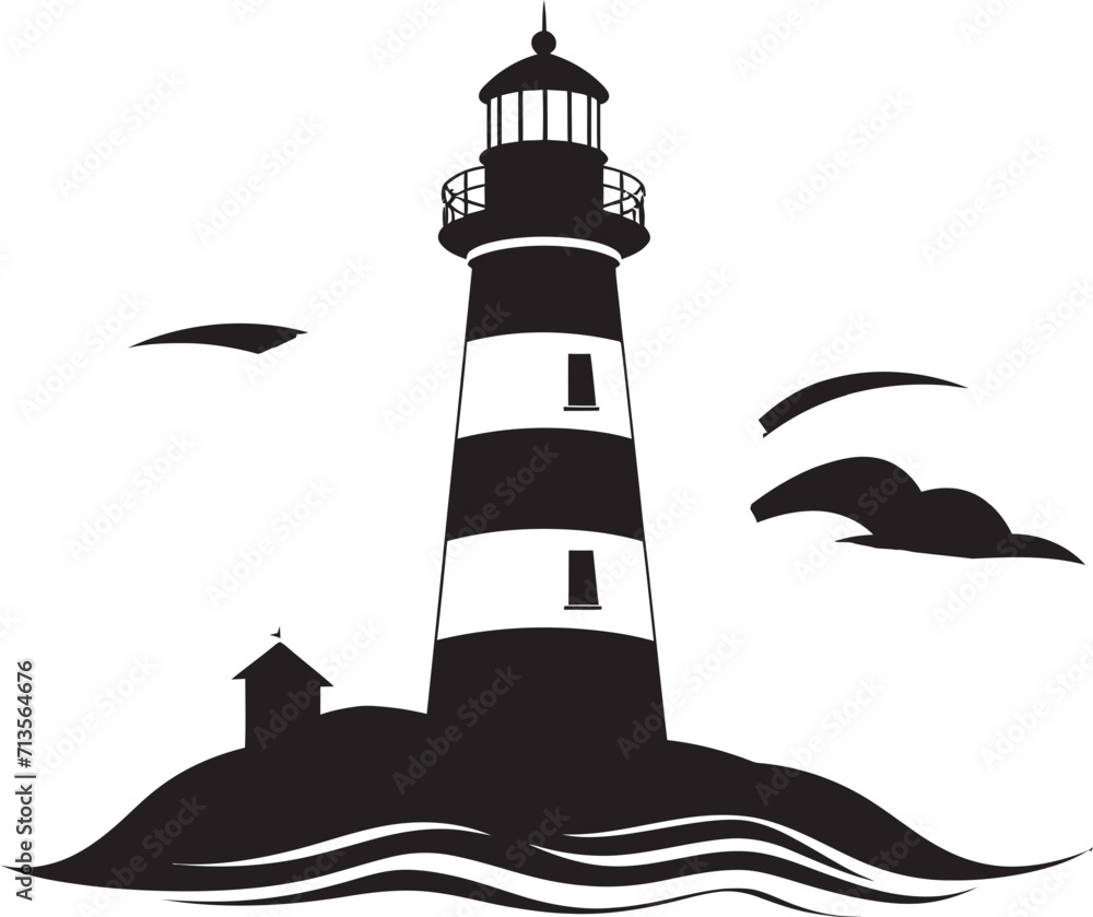 Beacon Brilliance Vector Icon for Nautical Lighthouse Seafarers Watchtower Lighthouse Emblem in Vector Beacon Brilliance Vector Icon for Nautical Lighthouse Seafarers Watchtower Lighthouse Emblem in Vector