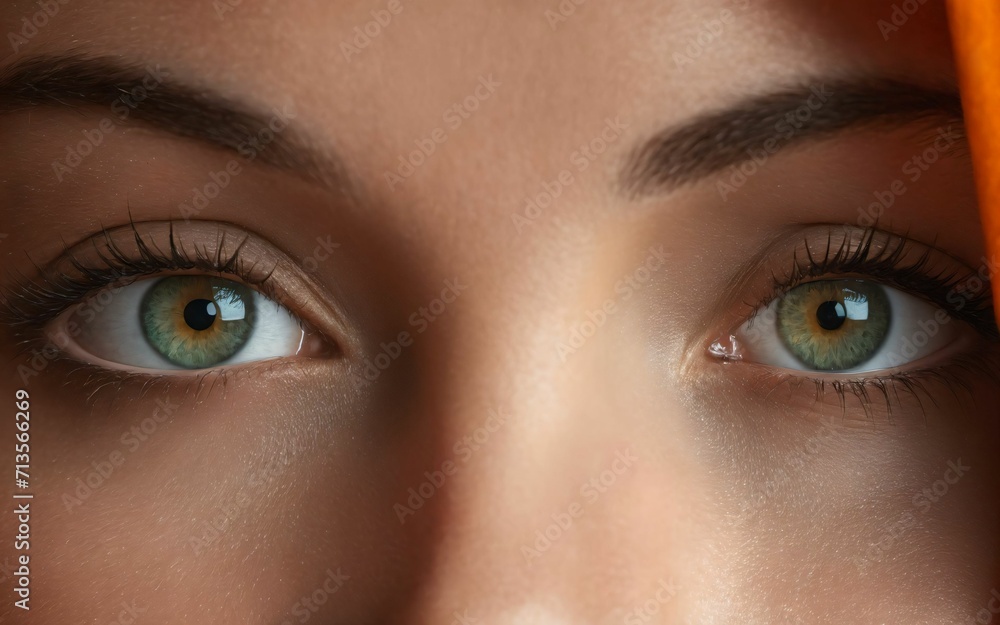Fototapeta premium Beautiful eye closeup, photorealistic rendered image