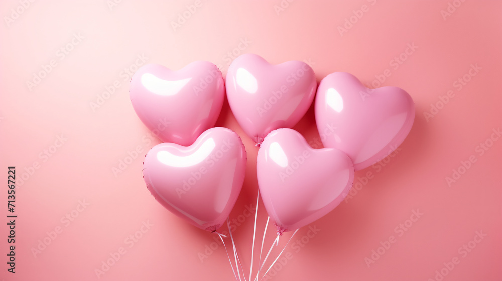 Heart shaped balloons., Heart balloon on pink background, heart, love, valentine, balloon, day, shape, celebration, pink, romance, symbol, holiday, hearts, decoration, gift, red, romantic, happy Heart shaped balloons., Heart balloon on pink background, heart, love, valentine, balloon, day, shape, celebration, pink, romance, symbol, holiday, hearts, decoration, gift, red, romantic, happy