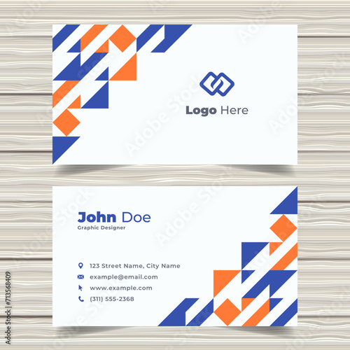 Wallpaper Mural Professional Corporate Geometric Business Card Print Template Torontodigital.ca