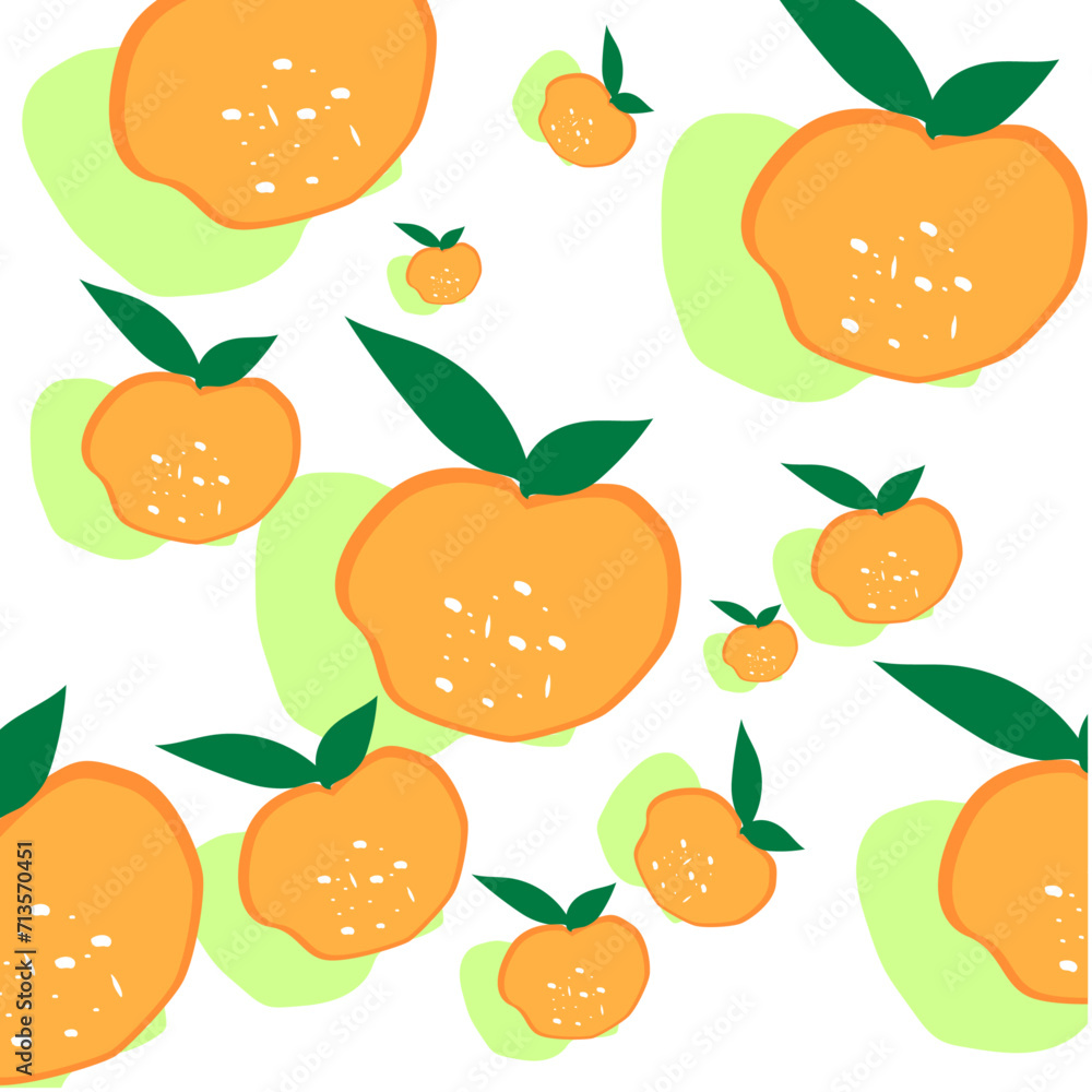 seamless pattern with oranges vector seamless pattern with oranges vector
