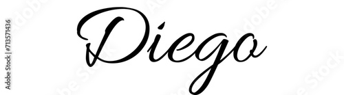Diego - black color - name - ideal for websites, emails, presentations, greetings, banners, cards, books, t-shirt, sweatshirt, prints, cricut, silhouette, 