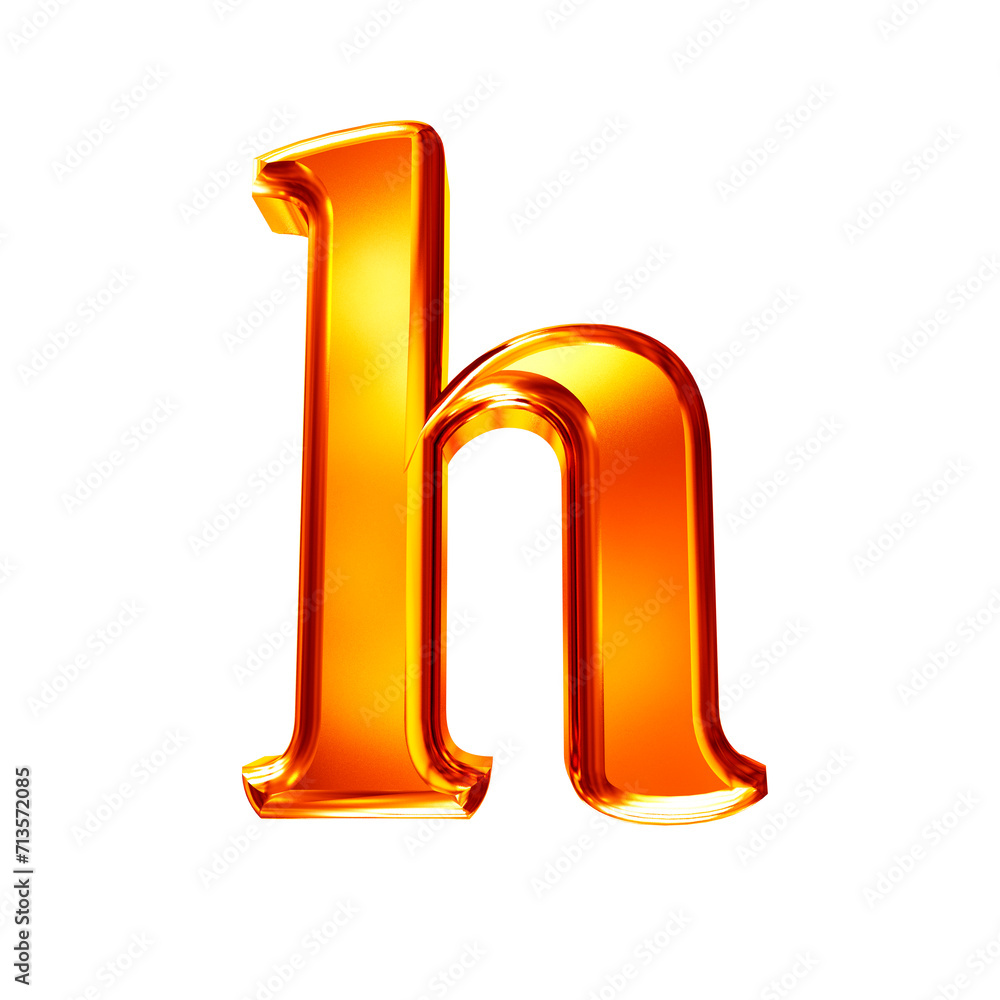 Redhead symbol with bevel. letter h Redhead symbol with bevel. letter h