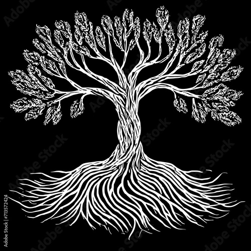 tree silhouette	
