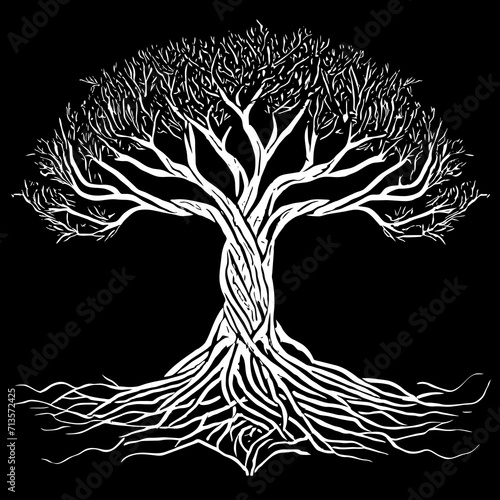 tree silhouette	
