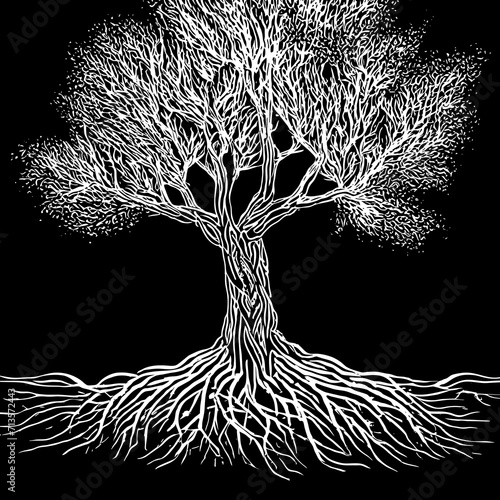 tree silhouette	
