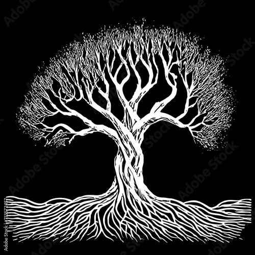 tree silhouette	
