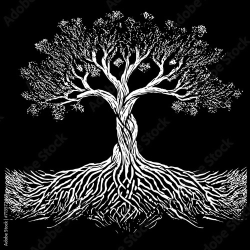 tree silhouette	
