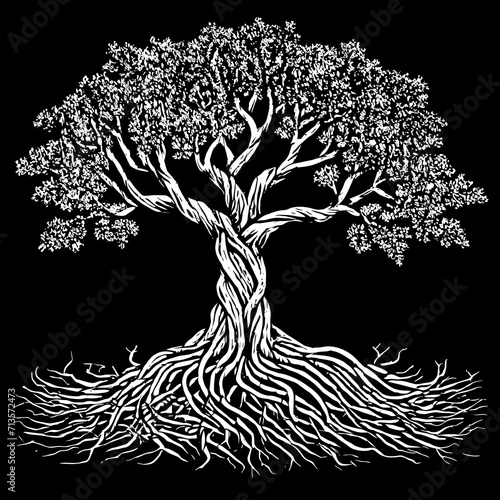 tree silhouette	
