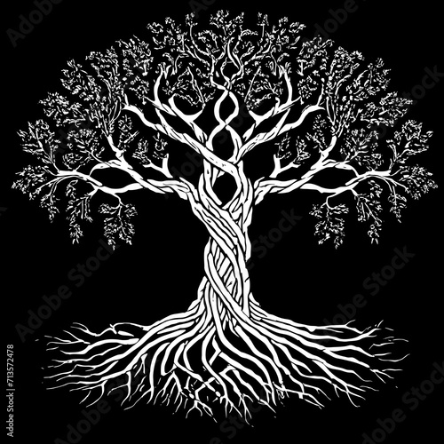 tree silhouette	
