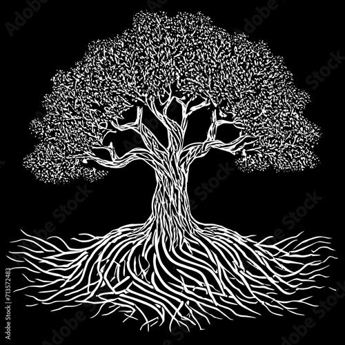 tree silhouette	

