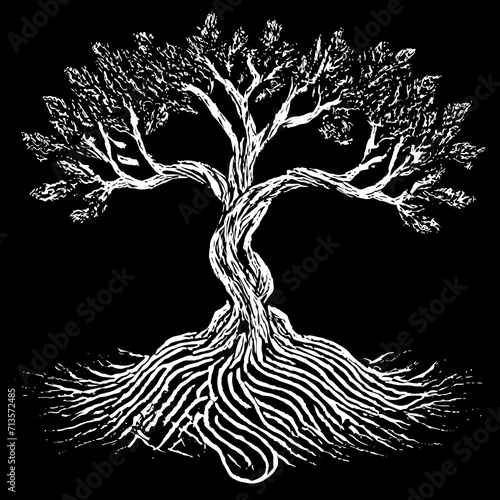 tree silhouette	
