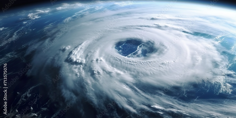 minimalistic design Super Typhoon, tropical storm, cyclone, hurricane, tornado, over ocean. Weather background. Typhoon, storm, windstorm, superstorm, gale moves to the ground