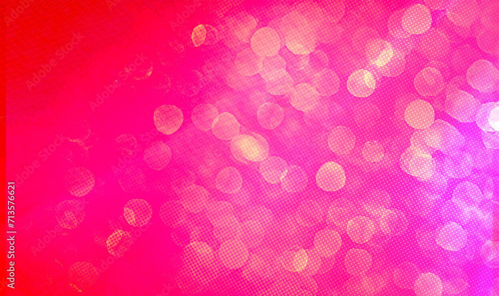 Pink bokeh background horizontal backdrop with copy space for text or image