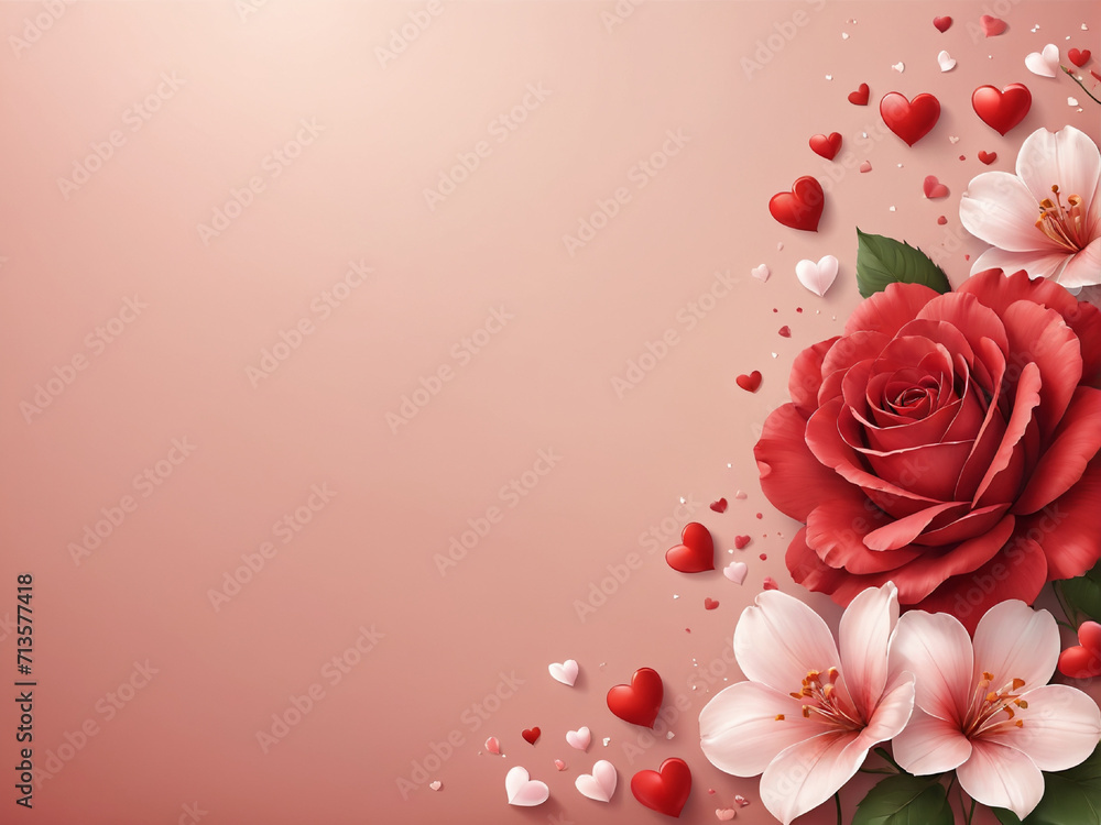 Beautiful Valentine's Day Themed Background Beautiful Valentine's Day Themed Background