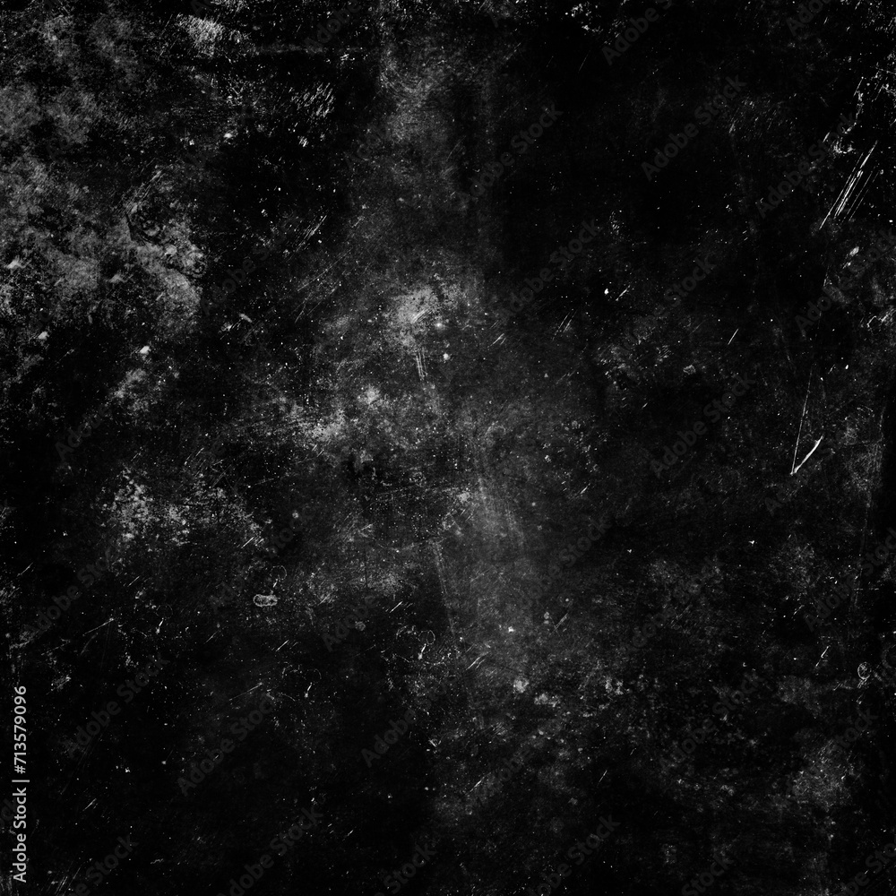 Obraz premium Black grunge scratched background, old distressed metal texture
